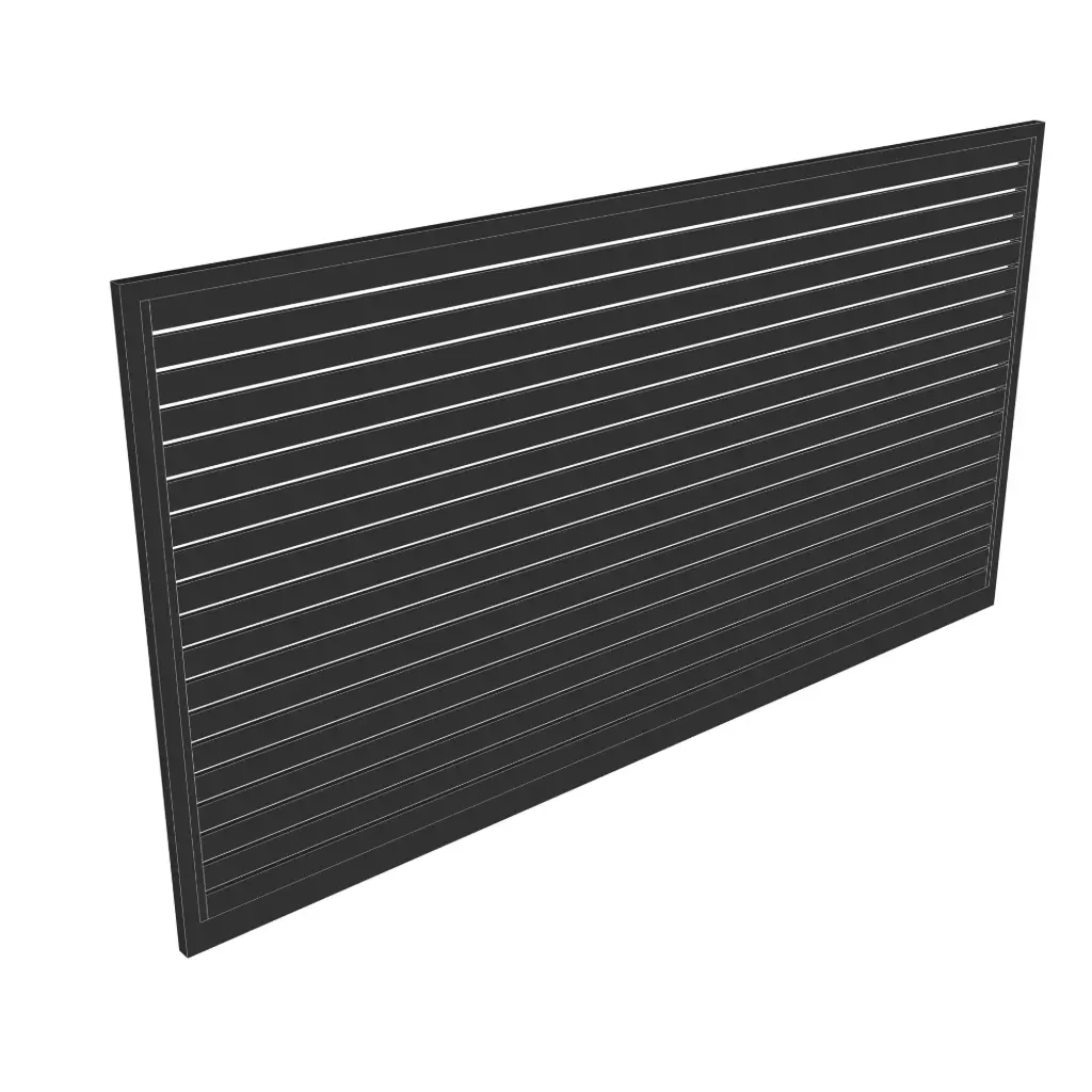 Custom Horizontal Slat Gate (Aluminium) Gate Panel Only