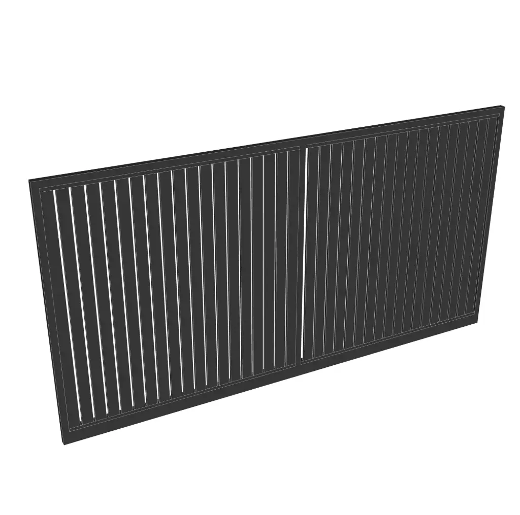 Custom Vertical Slat Gate (Aluminium) Gate Panel Only