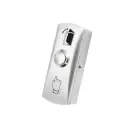 Slimline Surface Mount Aluminium WIRED Egress Press Button for Access Control and Intercom Systems NO Circuit (With Aluminium Backing Box)
