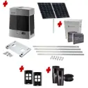 Extra Heavy Duty COMMERCIAL GRADE Automatic Sliding Gate With BULL1224 TURBO SOLAR POWERED Sliding Gate Motor Kit (1200KG/10M MAX) 