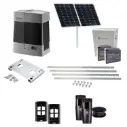 Extra Heavy Duty COMMERCIAL GRADE Automatic Sliding Gate With BULL1224 TURBO SOLAR POWERED Sliding Gate Motor Kit (1200KG/10M MAX) 