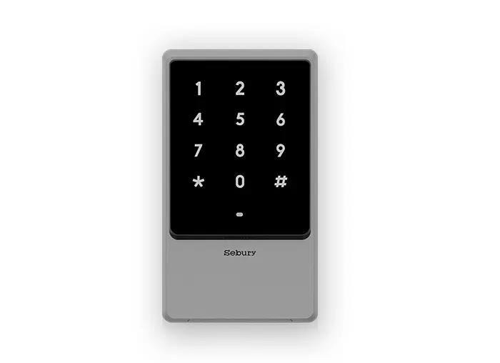Sebury sTouch2 Metal Keypad Touch with Backlight Standalone mode, anti-pass back mode: wiegand, RFID, EM/HID/MF/NFC Card Reader