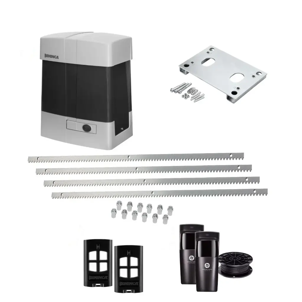 Extra Heavy Duty COMMERCIAL GRADE Automatic Sliding Gate With BULL 1524 SE Electric Sliding Gate Motor Kit (1500KG/10M MAX)
