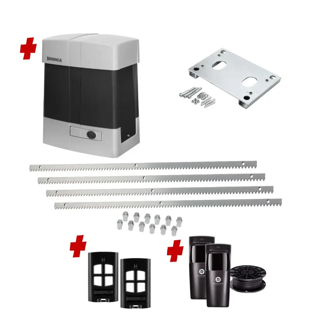 Extra Heavy Duty COMMERCIAL GRADE Automatic Sliding Gate With BULL 1524 SE Electric Sliding Gate Motor Kit (1500KG/10M MAX)