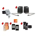 Remootio SAM Articulating Arm ITALIAN Low Voltage 24V Automatic Double Swing Driveway Gate Opener 24 Volt Kit