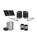 SAM Articulating Arm ITALIAN Solar Powered Automatic Double Swing Driveway Gate Opener 24 Volt Kit Design BASE KIT