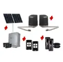 SAM Articulating Arm ITALIAN Solar Powered Automatic Double Swing Driveway Gate Opener 24 Volt Kit Design for Trade Installers