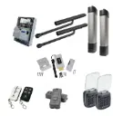 Double Swing Gate Automation Access Pro Kit Ultra Slim STYLO BD Channel Arm System with encoder Made In Italy