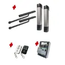 Double Swing Gate Automation Base Kit Ultra Slim STYLO BD Channel Arm System with encoder Made In Italy