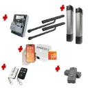 Double Swing Gate Automation Remootio Kit Ultra Slim STYLO BD Channel Arm System with encoder Made In Italy