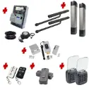 Double Swing Gate Automation Access Pro Kit Ultra Slim STYLO BD Channel Arm System with encoder Made In Italy