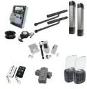 Double Swing Gate Automation Access Pro Kit Ultra Slim STYLO BD Channel Arm System with encoder Made In Italy