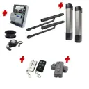 Double Swing Gate Automation Installer and Trade Kit Ultra Slim STYLO BD Channel Arm System with encoder Made In Italy
