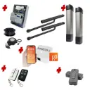 Double Swing Gate Automation Remootio Kit Ultra Slim STYLO BD Channel Arm System with encoder Made In Italy