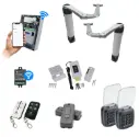 Double Swing Gate Automation Access Unlimited WiFi Bluetooth Kit Ultra Slim STYLO BS Articulating Arm System with encoder Made In Italy