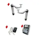 Double Swing Gate Automation Base Kit Ultra Slim STYLO BS Articulating Arm System with encoder Made In Italy