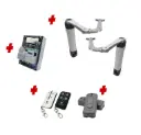 Double Swing Gate Automation Installer and Trade Kit Ultra Slim STYLO BS Articulating Arm System with encoder Made In Italy