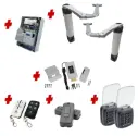 Double Swing Gate Automation Access Pro Kit Ultra Slim STYLO BS Articulating Arm System with encoder Made In Italy