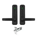Cottesloe Slimline Gate Lock (Double Sided Keypad Version) Digital Entrance Lock with Mobile APP (Bluetooth, Fingerprint, EM Card) IP65 Front Side Weather Resistance (60/70 Tubular Backset Version)