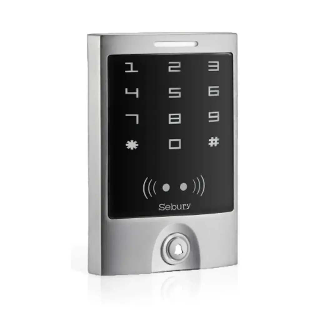 Sebury sTouch (With Bell Button) Metal Keypad Touch with Backlight Standalone mode, Wiegand Mode, RFID, EM/HID 125KHZ/13.56MHZ Card Reader