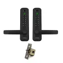 Cottesloe Slimline Gate Lock (Double Sided Keypad Version) Digital Entrance Lock with Mobile APP (Bluetooth, Fingerprint, EM Card) IP65 Front Side Weather Resistance (25mm Backset Version) 
