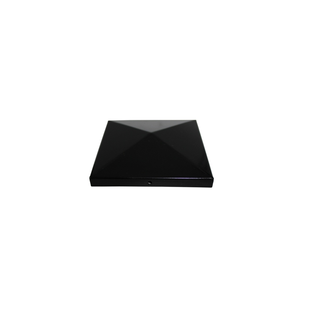 50x50 Pyramid Top Post Cap (Gloss Black) 50mm