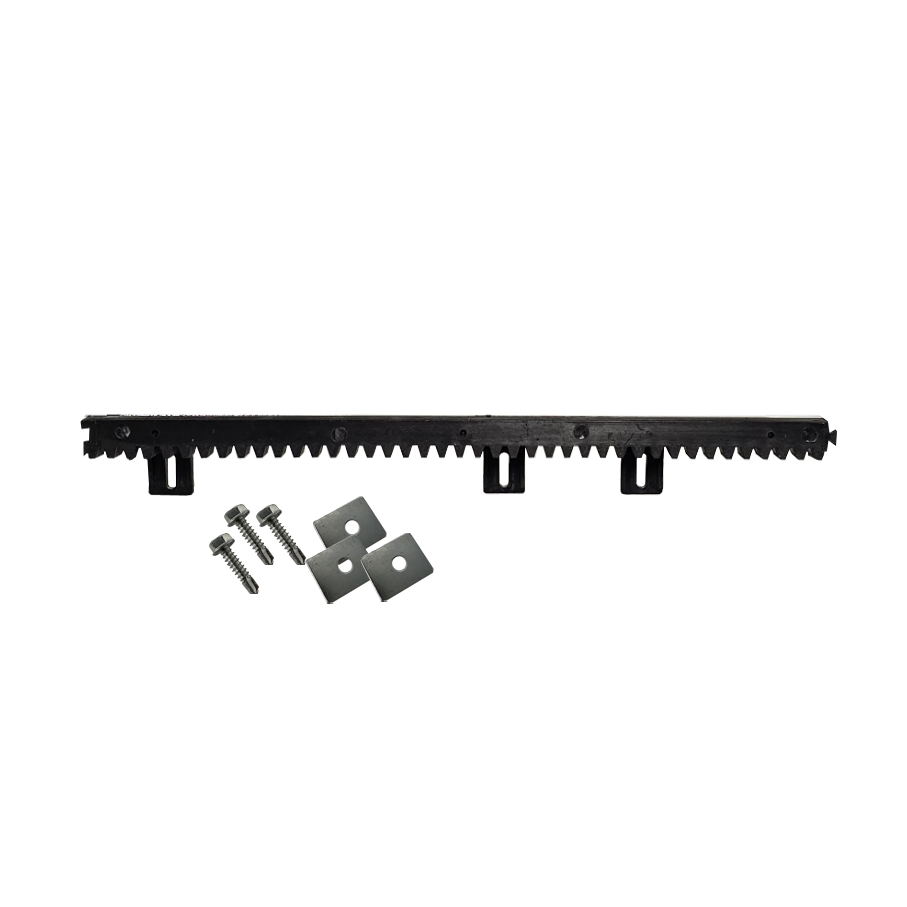 500mm Sliding Gate Gear Rack Nylon Coated over Steel Reinforced (Singular Quantity)