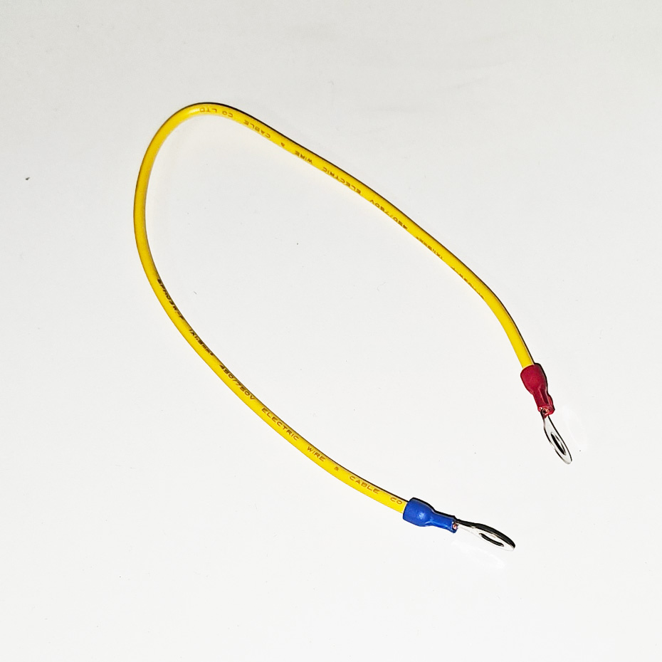 Double End Black Ring Terminal Wire Connector (M6)