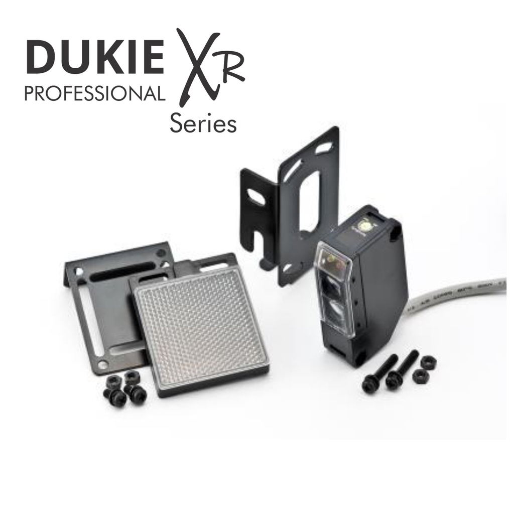 Dukie XR Retro Reflective Sensor (Wired One Side with Reflector) for Gate, Garage Doors and Intruder Alarms