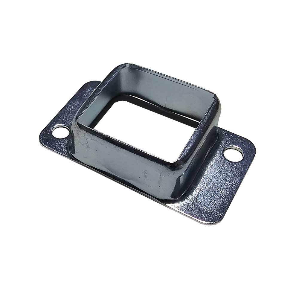 Fencing Bracket/Socket 40x40 Steel 2 Fixing Lug (Zinc Plated)