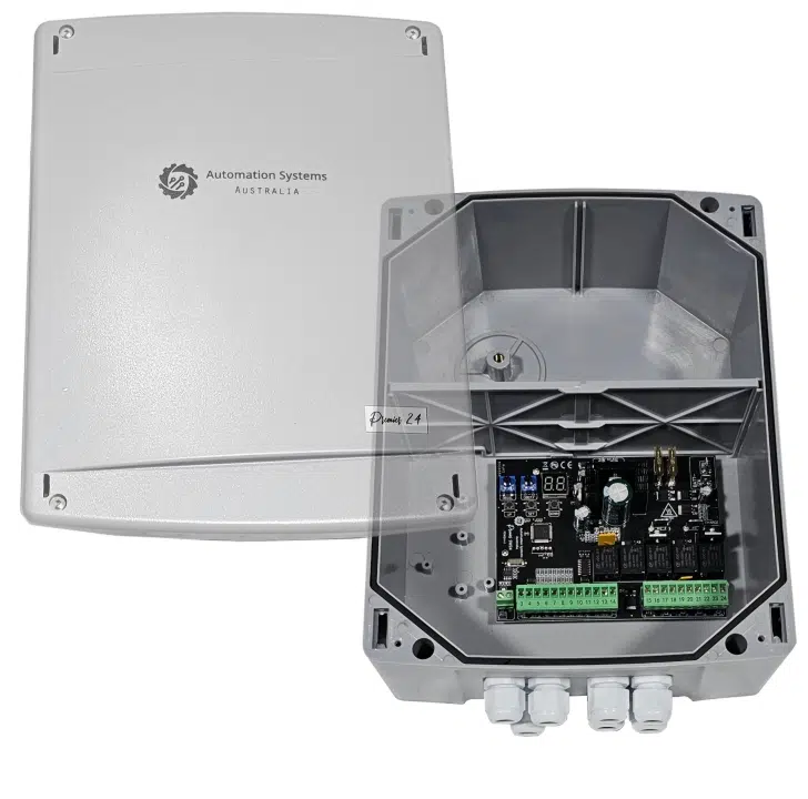 Premier 24V Low Voltage Automatic Driveway Swing Gate Motor Control Box (Folding Articulated Arm and Linear Actuator)