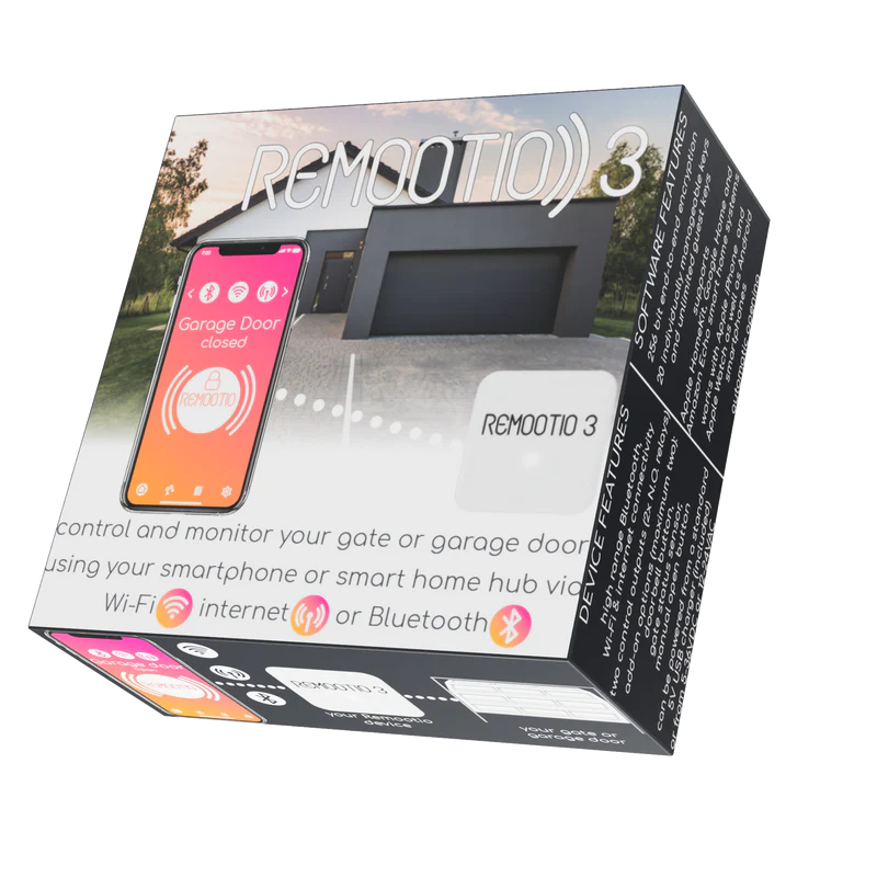 Remootio 3 + Sensor + Power Adapter (AU) (Android and IOS, Apple Home, Google Assistant ,Apple Watch Watch, Samsung SmartThings)
