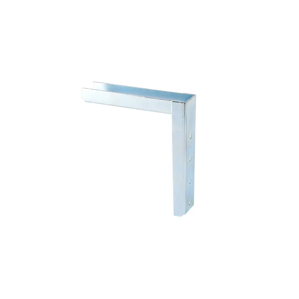 Sliding Gate Top Guide Bracket 210x225x50mm for M14 and M16 Rollers Anotec Silver Powder Coated