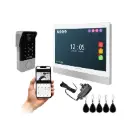 Smart Home Intercom Kit 2 Wire with WiFi and Mobile APP HD with Wide Angle Keypad Outdoor Station and 9 Inch Touchscreen Indoor Monitor
