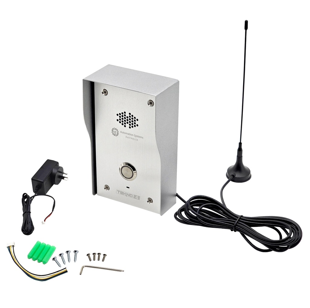 Tekno 4V 4G VOLTE Intercom System by Sim Card works in Rural Properties and Commercial Industrial Gate intercom
