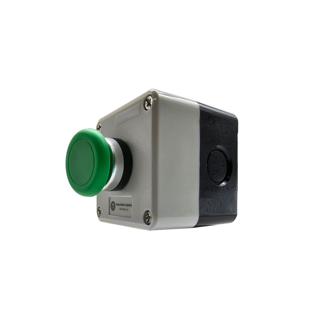 WIRED Weatherproof MUSHROOM HEAD momentary Push Button for Automatic Gates, Boom Barriers, Garage Doors, Machinery NO and NC Circuit