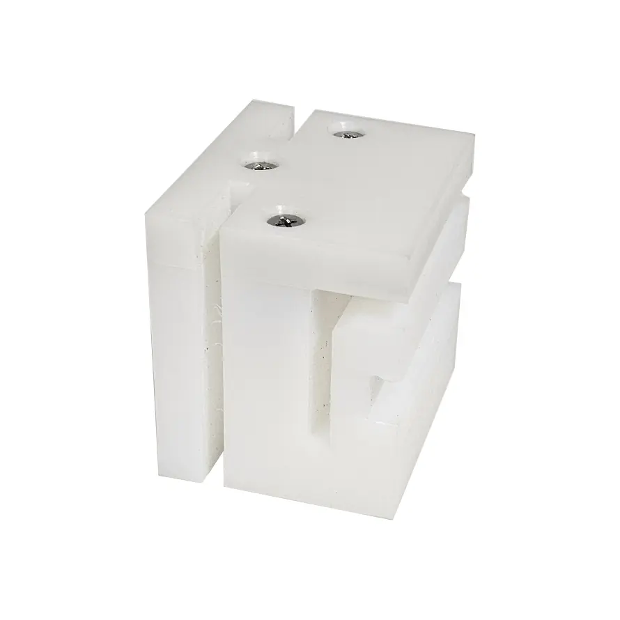 White Nylon Block for Sliding Gate with Angle or Z Profile