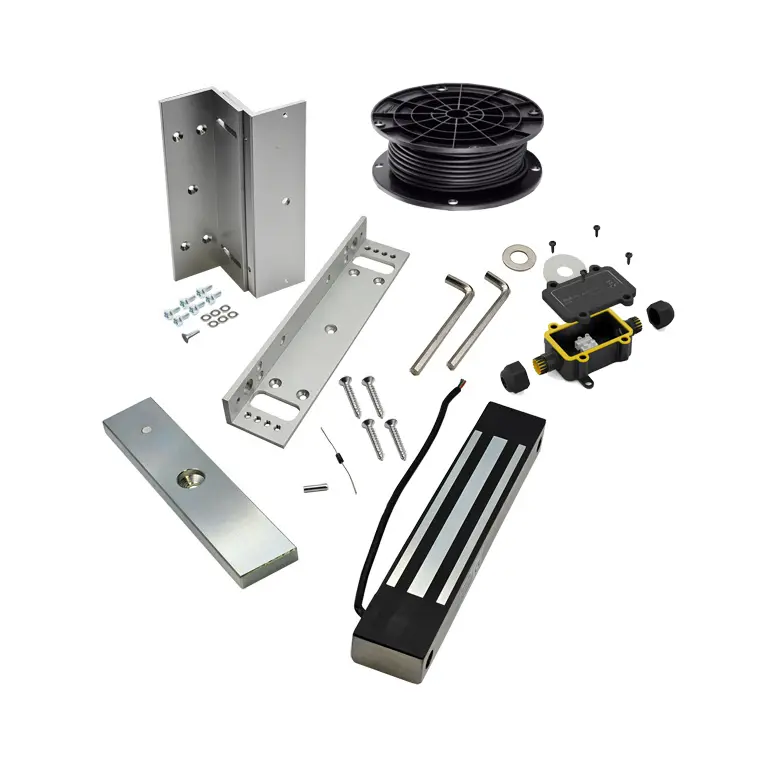 280KG 12V and 24V Magnetic Lock for Automatic Gates Including ZL Bracket and 10m Cable