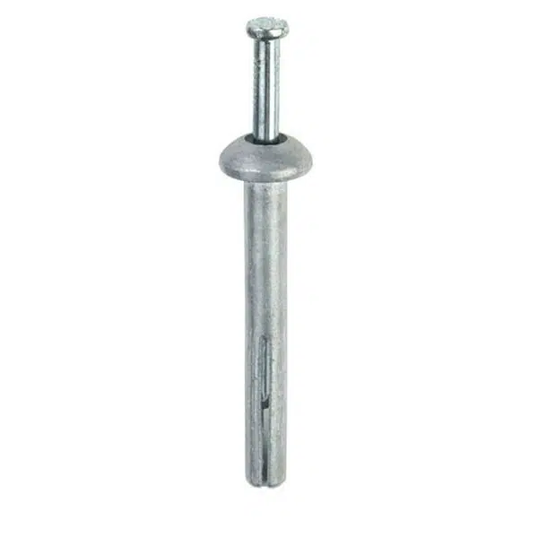 6mm X 38mm Hammer Drive Masonry Anchor Knock Ins (50 Pack)- 6.5mm Hole 