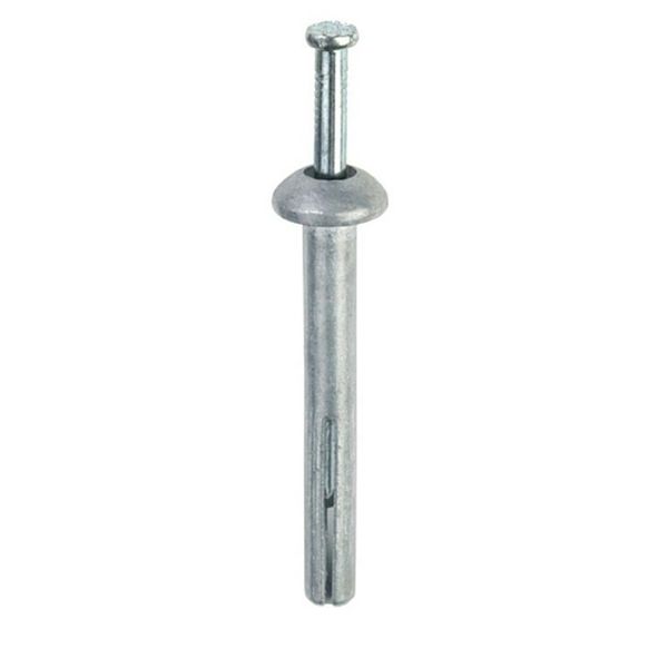 6mm X 38mm Hammer Drive Masonry Anchor Knock Ins (100 Pack)- 6.5mm Hole 
