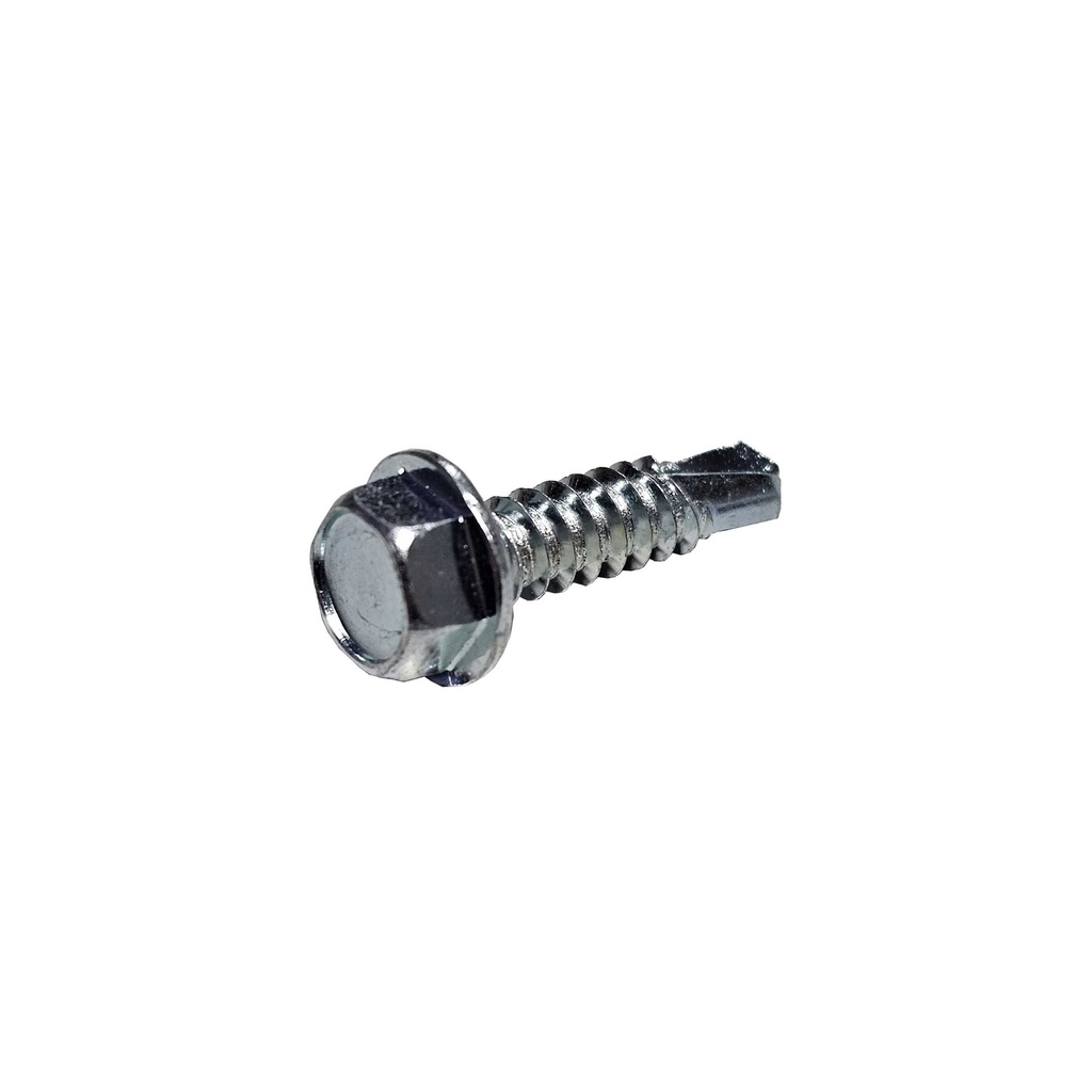 6mm x 25mm Self Drilling Metal Tek Screws Zinc (25 Pack)