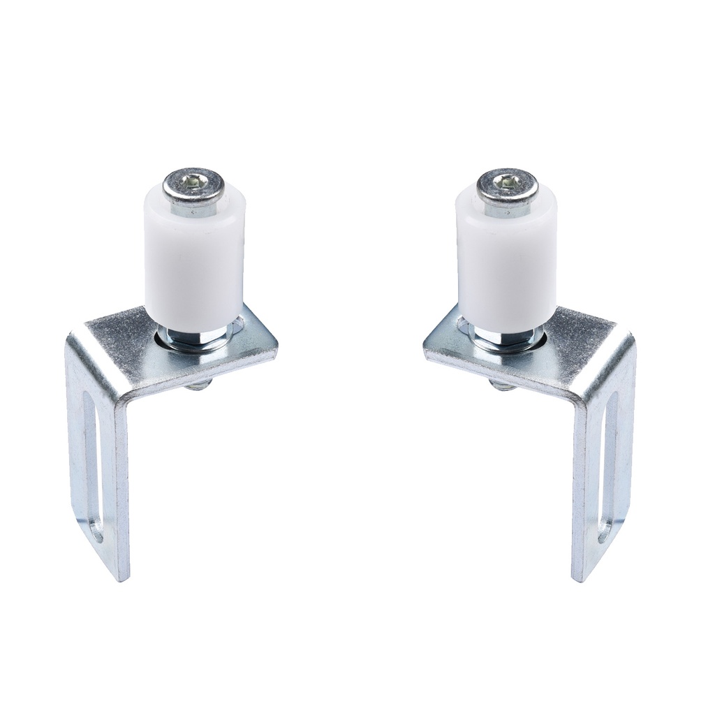 Independent/Standalone DUAL 30x40mm Sliding Gate Top Nylon Guide Roller with 100×60 Bracket Kit Suits Spear Gates