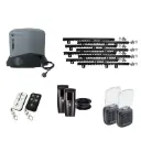 Titan 2410 Electric 24V Low Voltage Automatic Sliding Driveway Gate Opener Kit FAST Heavy Duty POWERFUL Design with TWO Keypads Entry Exit