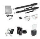 Orion LS Electric 24V Low Voltage Automatic Double Swing Driveway Gate Opener Kit ROBUST Slimline Compact Design with Keypad Pin Code