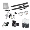 Orion LS Low Voltage 24V Automatic Double Swing Driveway Gate Opener 24 Volt Kit ROBUST Slimline Compact Design with TWO Keypads Entry Exit