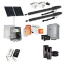 Remootio Orion LS Solar Powered Automatic Double Swing Driveway Gate Opener 24 Volt Kit ROBUST Slimline Compact Design