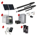 Orion LS Solar Powered Automatic Double Swing Driveway Gate Opener 24 Volt Kit ROBUST Slimline Compact Design for Trade Installers