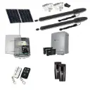Orion LS Solar Powered Automatic Double Swing Driveway Gate Opener 24 Volt Kit ROBUST Slimline Compact Design for Trade Installers