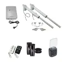 Viper 5 Long Stroke ITALIAN Electric 24V Low Voltage Automatic Double Swing Driveway Gate Opener Kit ROBUST Heavy Duty Design with Keypad Pin Code
