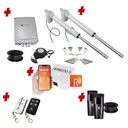 Remootio Viper 5 Long Stroke ITALIAN Low Voltage 24V Automatic Double Swing Driveway Gate Opener 24 Volt Kit ROBUST Heavy Duty Design